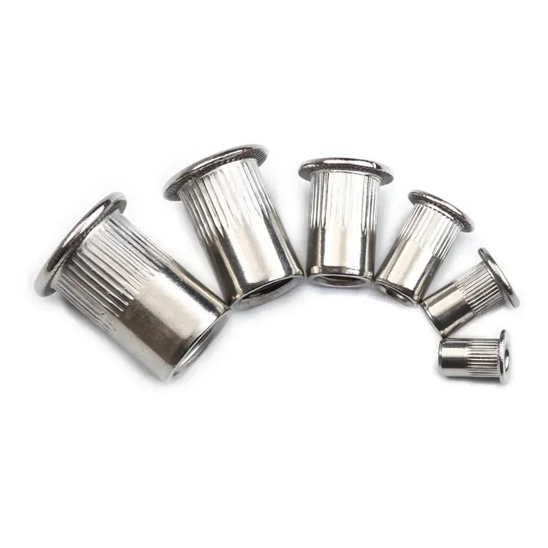 50/93 Chiếc M3/M4/M5/M6/M8/M10 Thép Không Gỉ/Thép Carbon rivnut Countersunk Tán Đinh Hạt Lắp Nutsert Dẹt Mũ Đội Đầu Đinh Tán Hạt