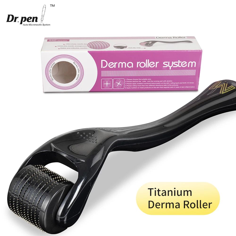 0.25mm Derma Roller 540 Titanium Needles for Facial Beauty Hair Growth Microneedle Roller 540 Skin Care Micro Needle Tool