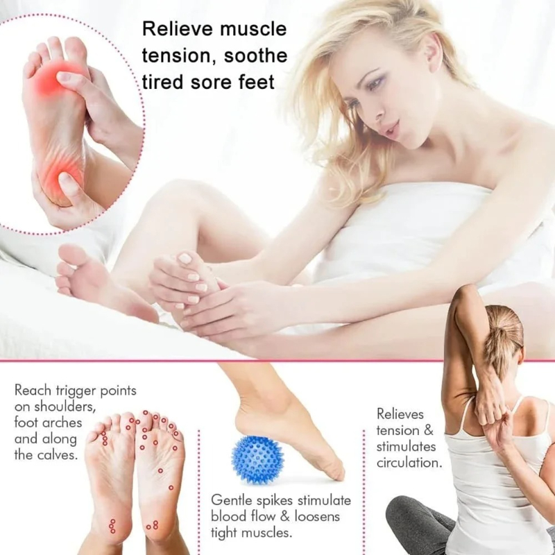 Pinda-massagebal, Deep Tissue-massagebal voor rug, nek, schouder, wervelkolom, benen, heupen, triggerpoint spiermassage-ontspanner