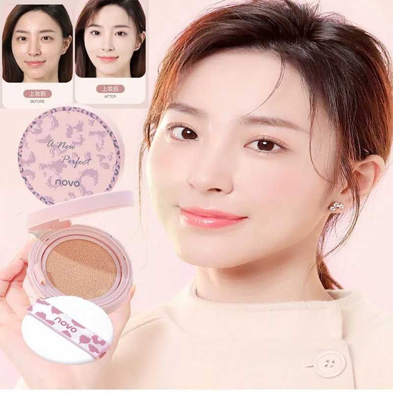NOVO krim bantalan Gel Radiant, Concealer pelembap tahan air tahan keringat non-pengelupas pesta siswa Foundation grosir