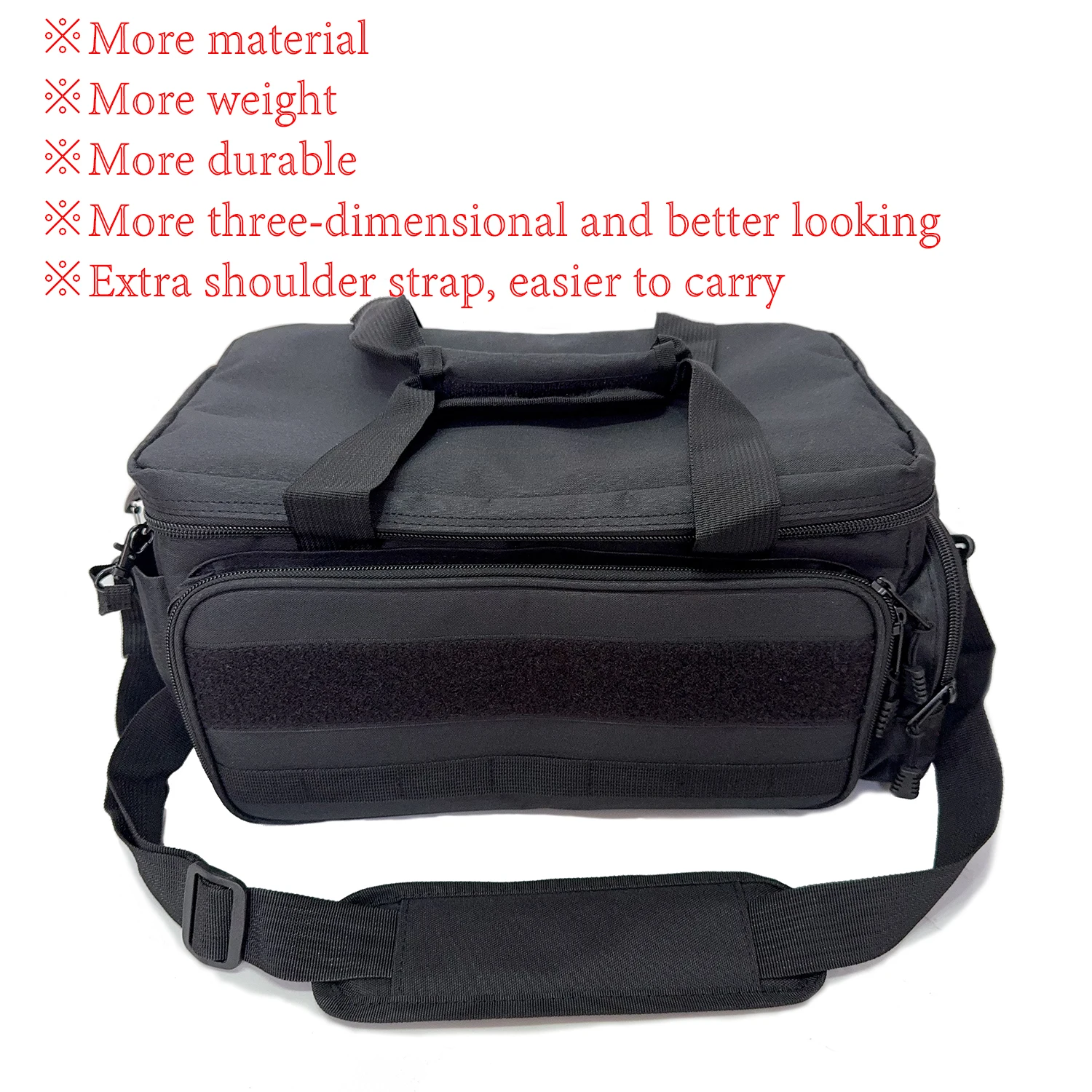 Upgraded Toolkit With Shoulder Strap Anti-friction Bottom Tactical Hand Tool Bag Multi-purpose Work Tote for Repairman Carpenter