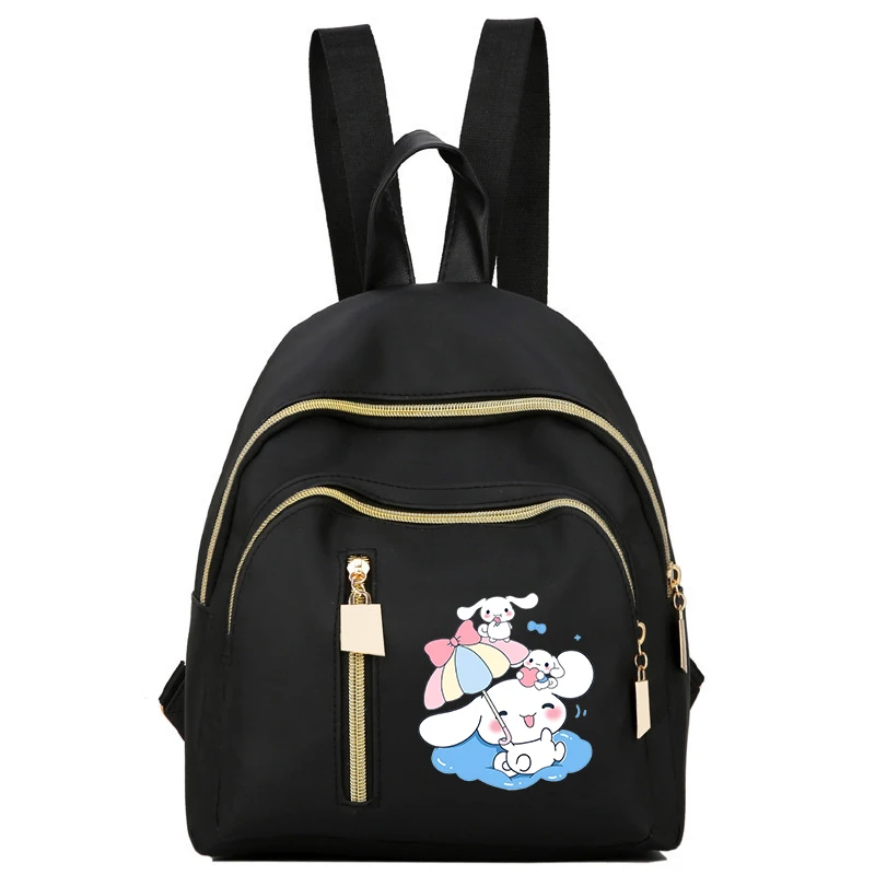 Zaino piccolo in nylon Hello Kitty – Borsa a tracolla casual multitasche da donna con cinghie regolabili, per viaggi e uso quotidiano