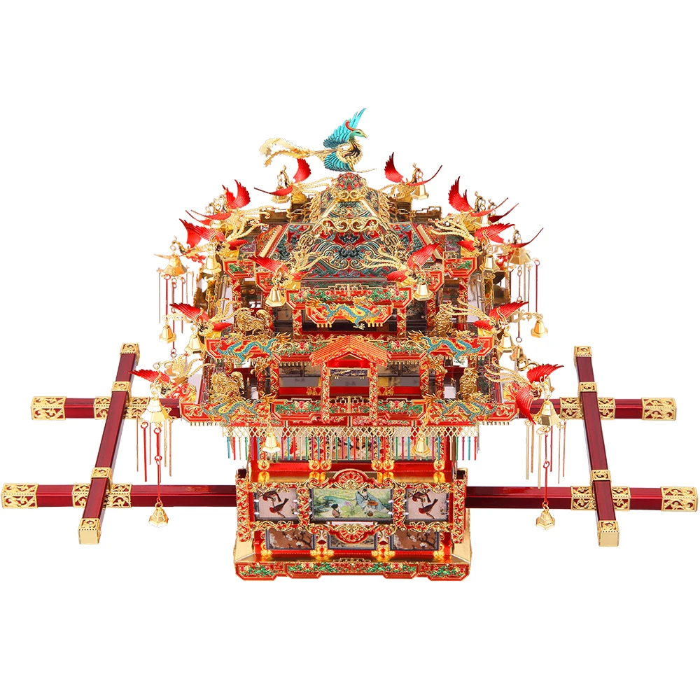 Piececool 3D Kim Loại Đồ Chơi Xếp Hình-Cô Dâu Sedan Ghế Cưới Series Xây Dựng Mô Hình Bộ Dụng Cụ Ghép Hình Đồ Chơi, quà Tặng Sinh Nhật Cho Người Lớn Trẻ Em