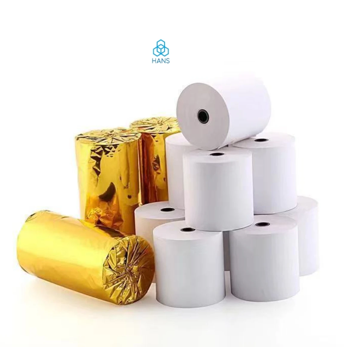 Bulk 57x40mm Thermal Cash Register Rolls - High-Quality POS Printer Paper for Supermarkets