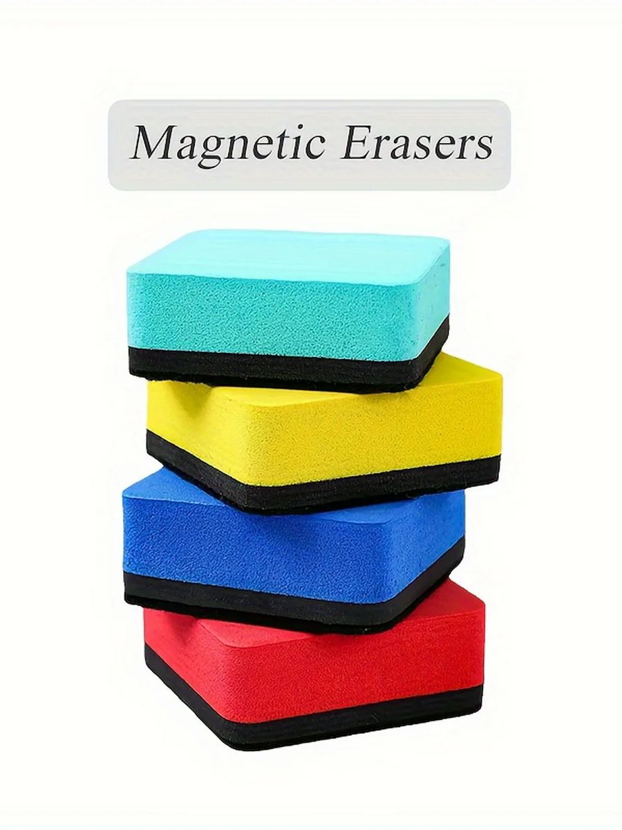 4 色磁気ホワイトボードドライイレーザー、ミニドライイレーザー、教師用品用黒板クリーナーワイパー、