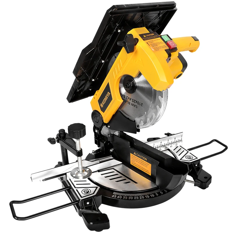 KOMIYA Sierra ingletadora/mesa 2 en 1 1400W -8 pulgadas Sierras de mesa y sierra ingletadora, máquina cortadora de madera