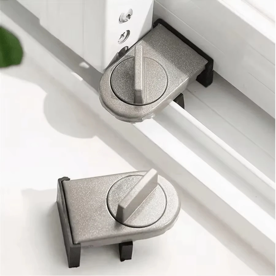 Non Perforated Sliding Door Lock Sliding Window Anti Theft Safety Lock High Rise Anti Fall Limiter Anti Theft Safety Lock