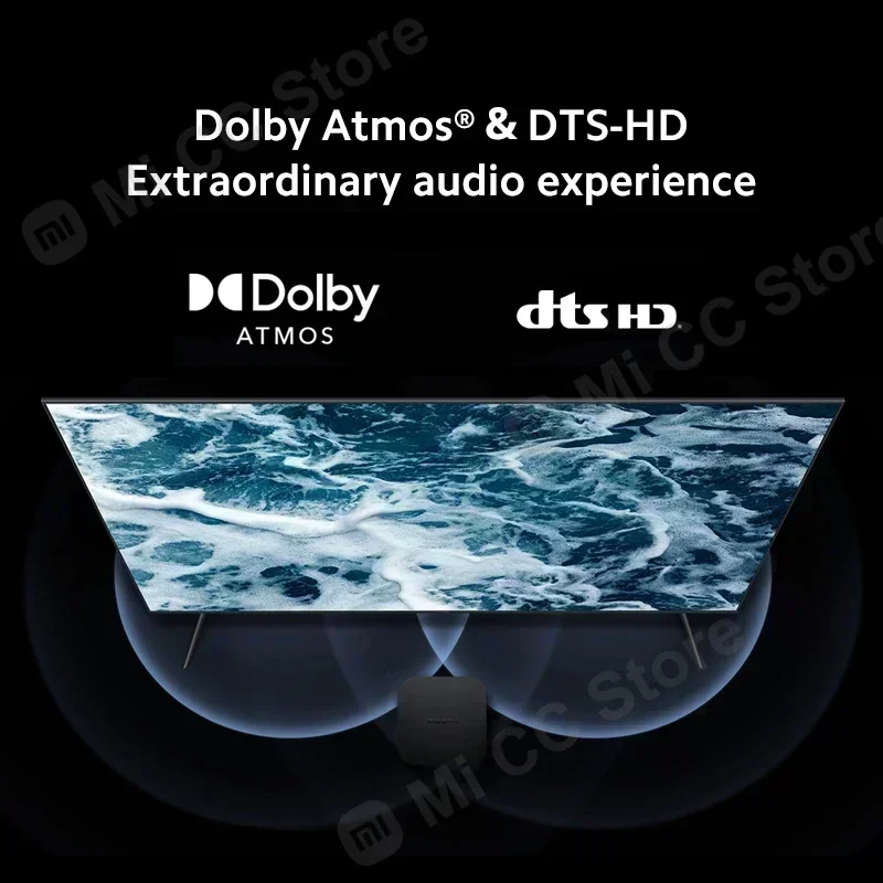 Xiaomi-Mi Smart Box S First, 2nd Isabel, 4K Ultra HD, Google TV, 2 Go, 8 Go, Dolby Vision HDR10 +, Google Assistant, Version globale