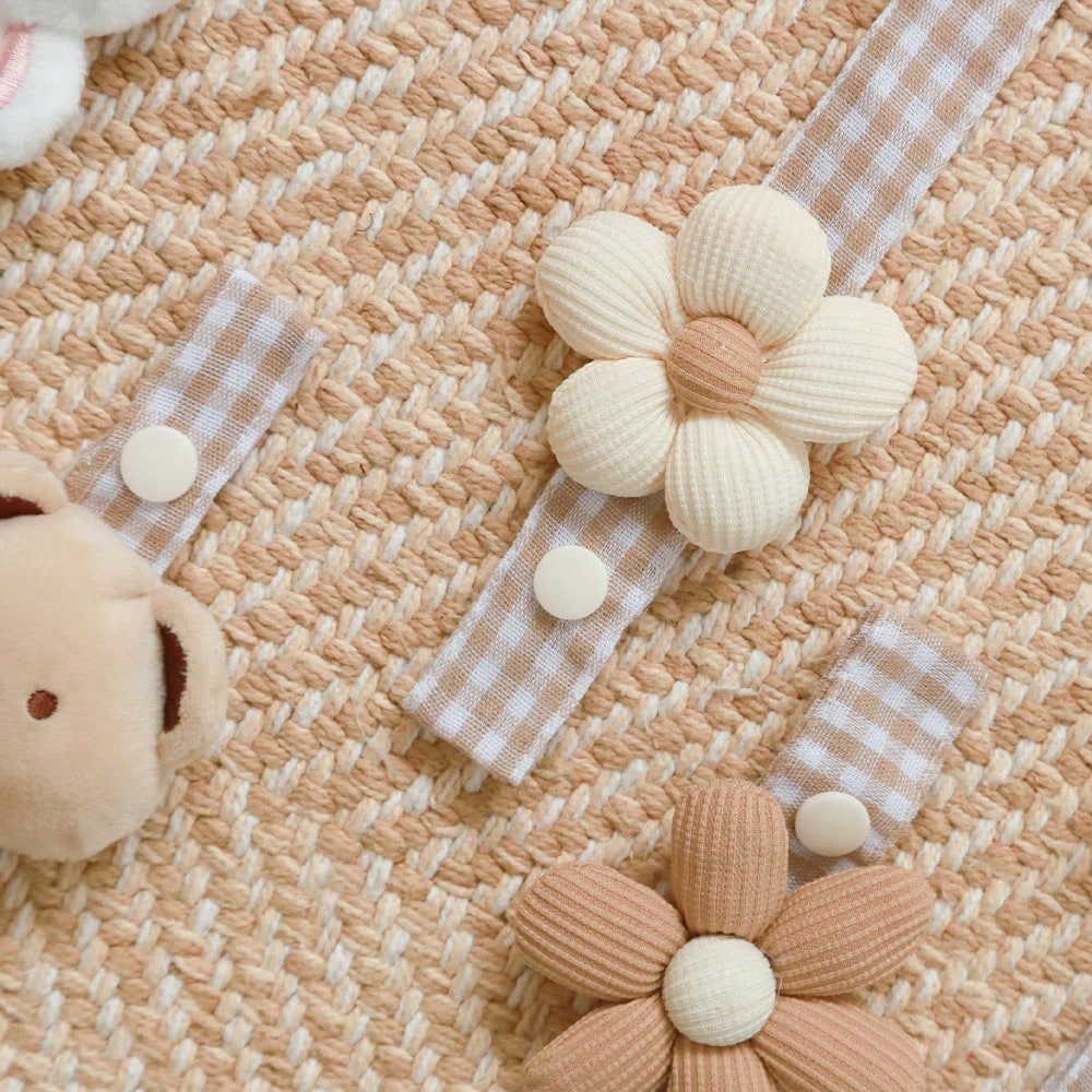 1PCS Schattige Beer Fopspeen Clip Keten Dummy Houder Fopspeen Fopspeen Clips Riem Tepel Houder Zuigelingenvoeding Baby Accessorie