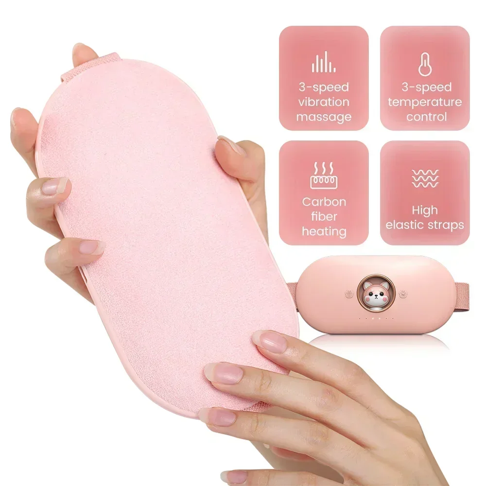 Calefacción Menstrual, automasaje, período de calor, alivio del dolor, almohadilla calefactora portátil, cinturón calefactor, masajeador térmico, cinturón calefactor para el estómago