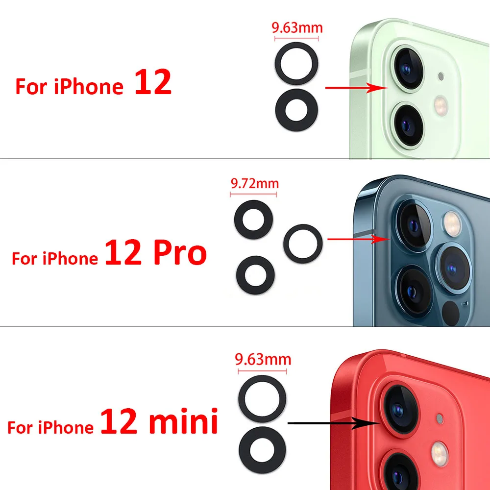 IPhone用リアカメラガラス,スペアパーツ,ツール,iPhone 11,12,13,14 pro max用