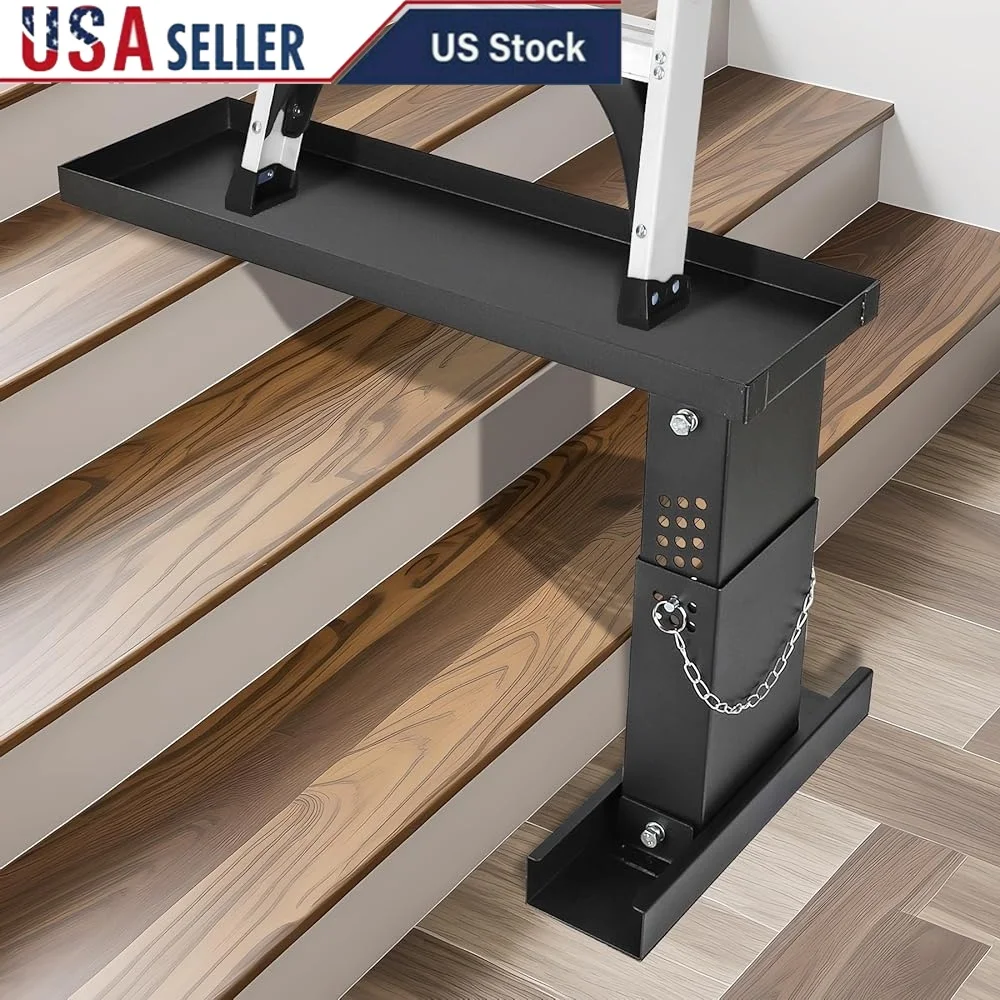 Ladder Extender Pro Stabilizer Adjustable Height Leveler Durable Steel Ladder Base Stabilizer Extension Straight Telescopic