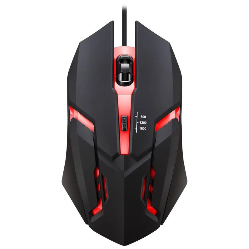 2025 Ultimo mouse da gioco ergonomico di alta qualità per computer desktop e portatili, mouse retroilluminato USB RGB a 4 pulsanti