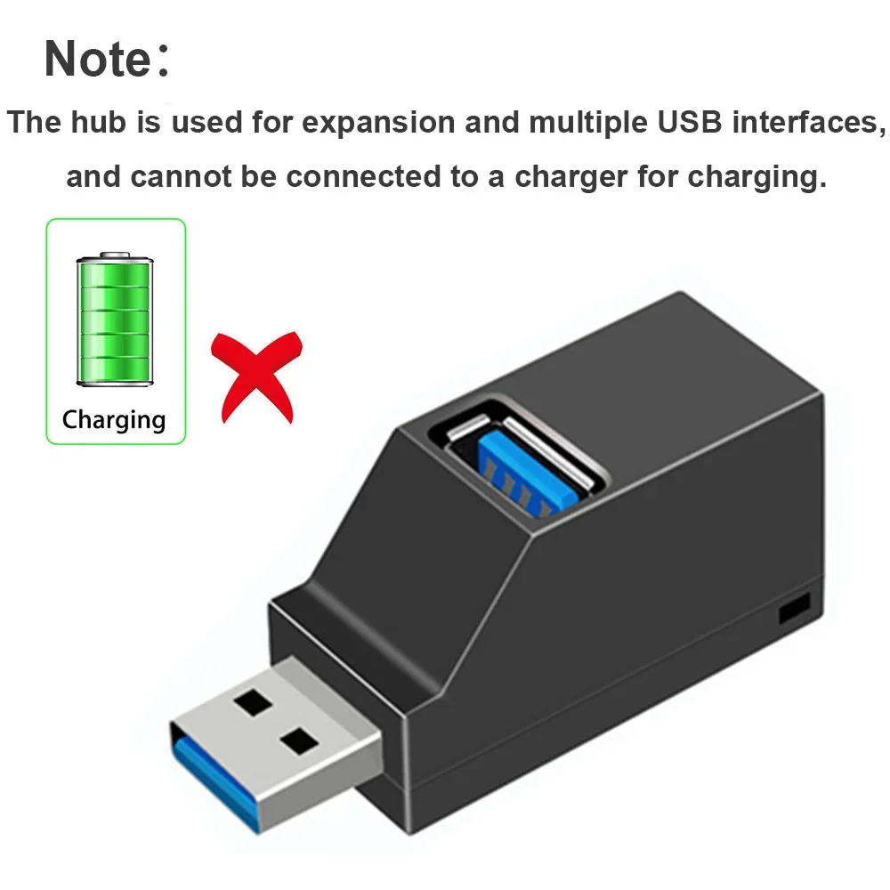 Do laptopa PC, przedłużacz adaptera USB 3.0 HUB do czytnika kart USB 3.0, szybki USB 2.0, mini rozgałęźnik 1 do 3 portów
