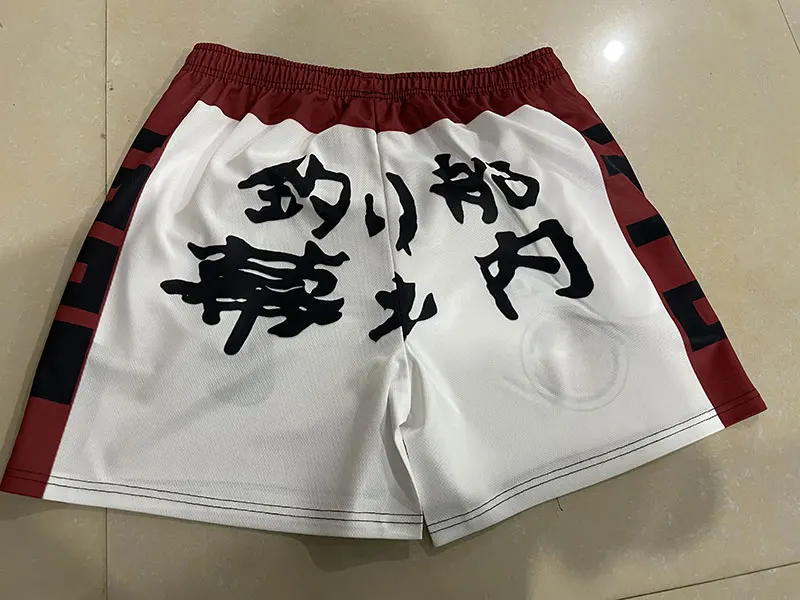 กางเกงขาสั้นอะนิเมะ Hajime NO ippo สำหรับผู้ชายและผู้หญิงแห้งเร็วสบายๆตาข่ายกางเกงยิมขาสั้นขนาดใหญ่สำหรับออกกำลังกายวิ่งออกกำลังกายฤดูร้อน