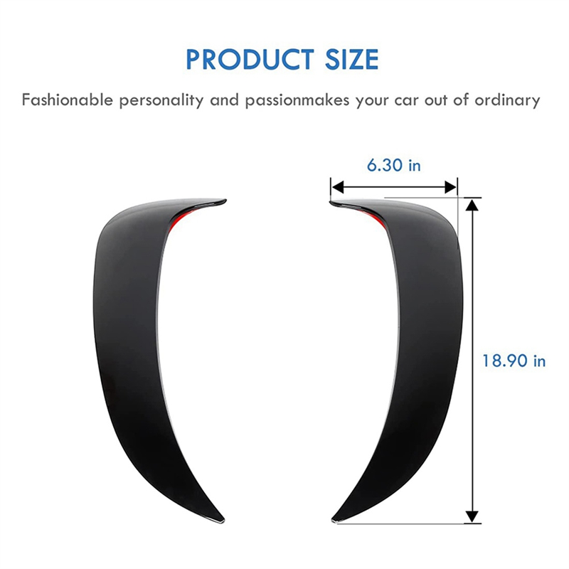 Évents d'aileron de pelle de garde-boue latéral de porte avant pour Dodge Charger 2015-2021-X67A