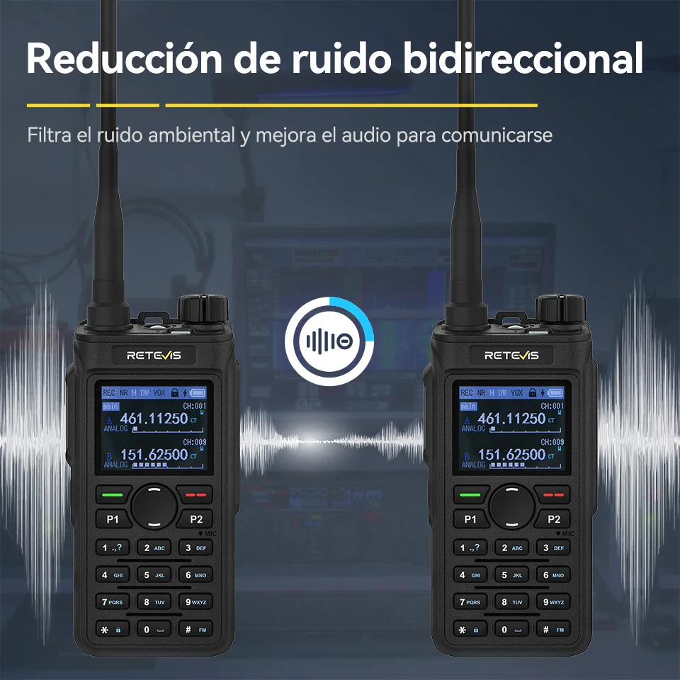 Retevis C62 walkie talkies de largo alcance radio a pilas emisora radioaficionado radio emergencia supervivencia radio portátil recargable walkie talkie larga distancia profesionales UHF VHF camping radio supervivencia