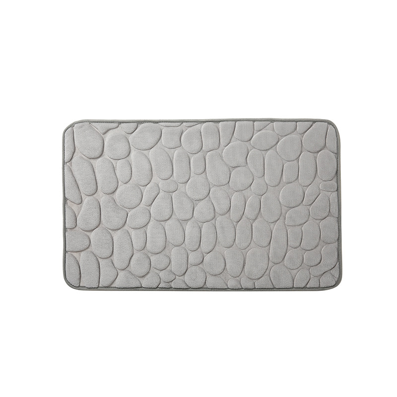 Matte, rutschfeste Teppiche, Kopfsteinpflaster, geprägt, für Badezimmer, Badewanne, Waschbecken, Badewanne, seitlicher Bodenteppich, Duschraum, Fußmatte, Memory-Schaum