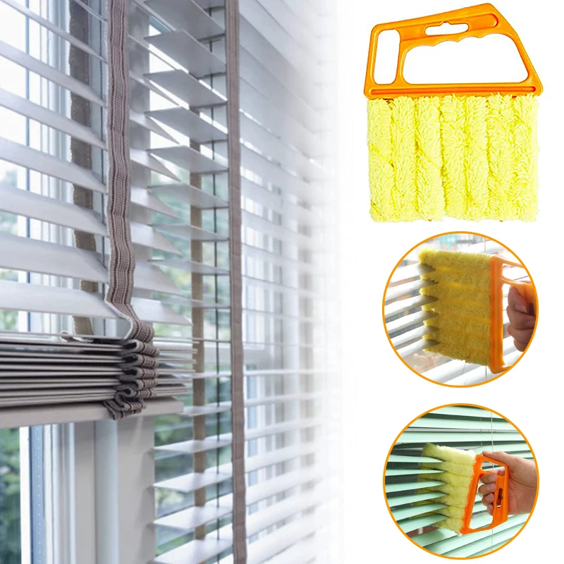 Brosse de nettoyage de vitres pour stores, lavable et détachable, brosse anti-poussière pour stores, plumeau domestique