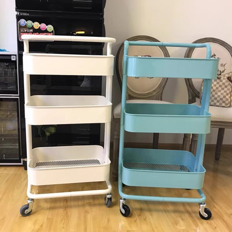 Cosmetic Wheels Cleaning Tool Trolly Beauty Stainless Steel Trolley Drinks Cart Salon Medical Werkzeugwagen Manicure Auxiliary