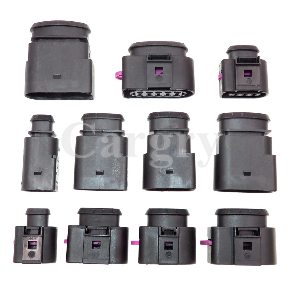 Farol do carro com soquetes masculinos e fêmeas da bunda do fio, 1 grupo, 2 P, 3 P, 4 P, 6 P, 8 P, 10P, 1J0973824, 1J0973735, 1J0973833, 4B0973724