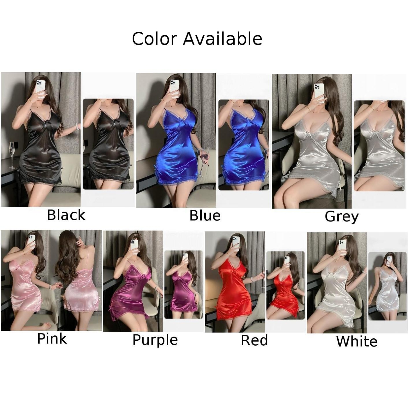 セクシーなランジェリーの女性サテンサスペンダー寝間着 Tバックパジャマ薄いレーススリット弓シングレットドレステディボディスーツセクシーな衣装