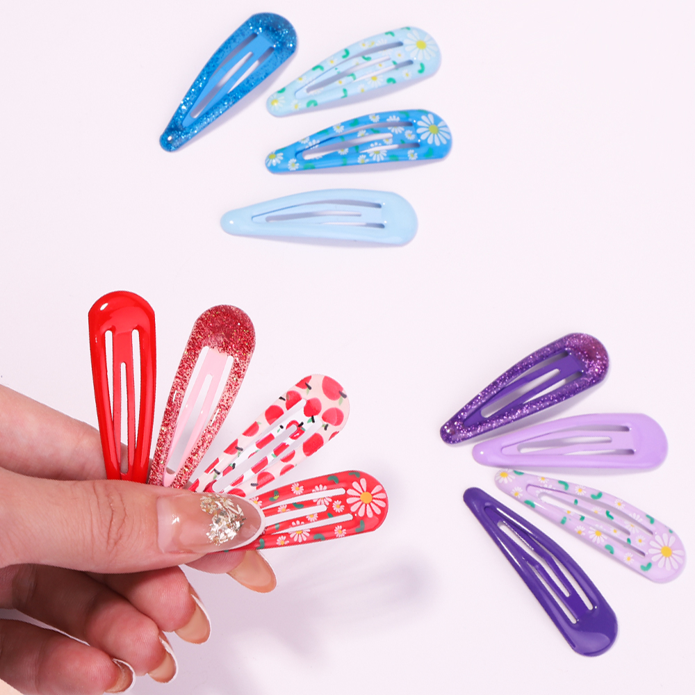 10 pçs/set moda doce cor snap bb clipes bonito feminino meninas ombre hairpin crianças headwear acessórios barrette presentes