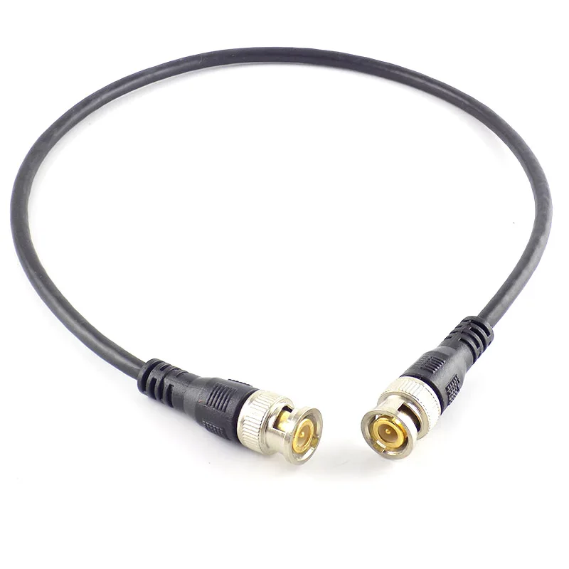 Cable adaptador BNC macho a macho para cámara CCTV Cable conector BNC accesorios de cámara BNC 0,5 M/1M/2M/3M