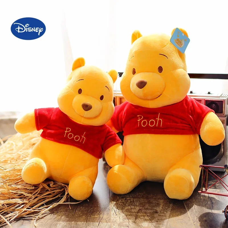 25-45cm Disney Kubuś Puchatek Pluszowe zabawki Miękkie wypchane Kawaii Anime Elf Doll Cartoon Pooh Bear Pluszowa lalka Prezent urodzinowy dla chłopców