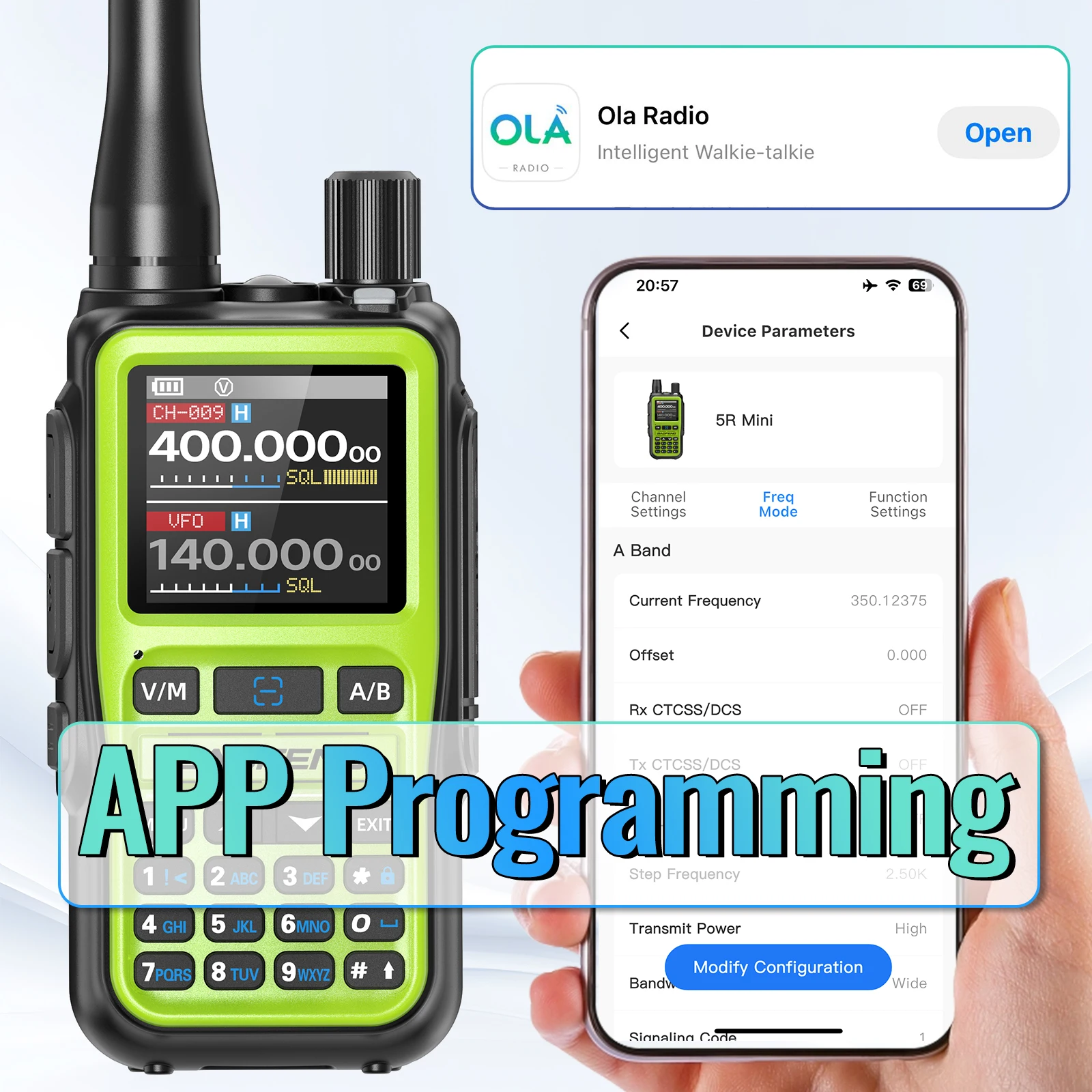 1/2 PCS BAOFENG UV-5R Mini Walkie Talkie Vollband Bluetooth Programmierung Drahtlose Kopierfrequenz 999CH AM FM Typ-C Amateurfunk