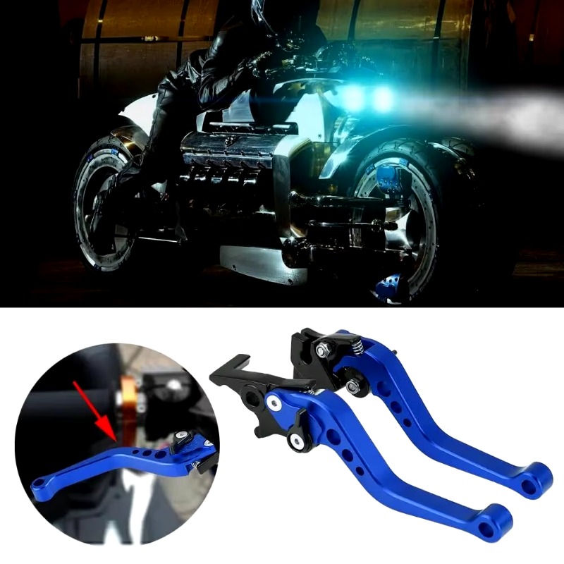 Universal รถจักรยานยนต์คลัทช์เบรคมือจับกลอง LEVER Fit สําหรับ BMW Honda Suzuki อุปกรณ์เสริมรถจักรยานยนต์การปรับเปลี่ยนโลหะผสม CNC