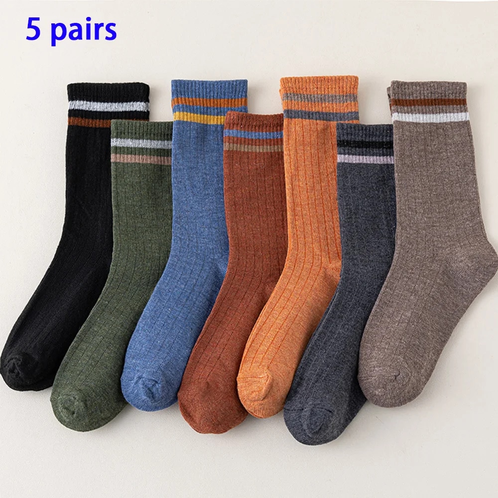 3/5/10/20 paia di calzini sportivi autunnali e invernali a maniche lunghe per assorbimento casual del sudore, traspirabilità e comfort