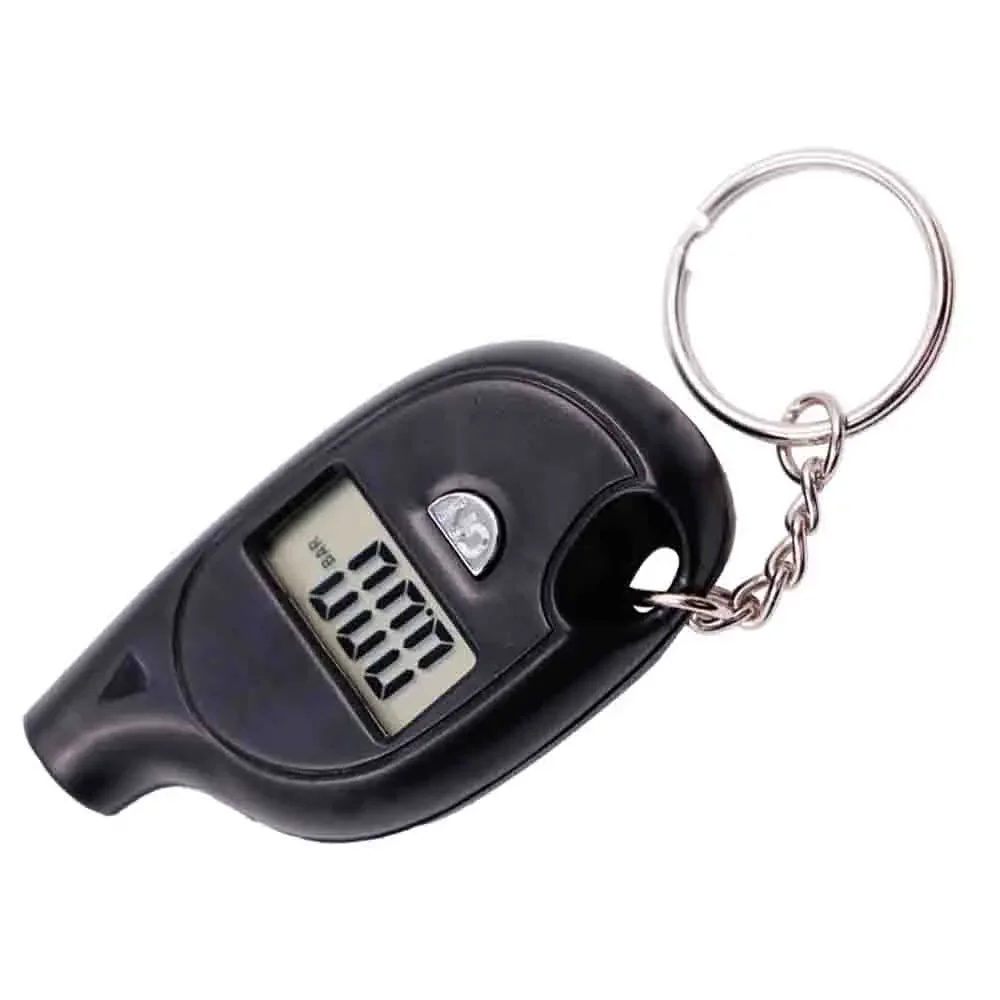 Mini brelok do kluczy Cyfrowy wyświetlacz LCD Miernik ciśnienia powietrza w oponach samochodowych Automatyczny alarm bezpieczeństwa opon motocyklowych Nowy