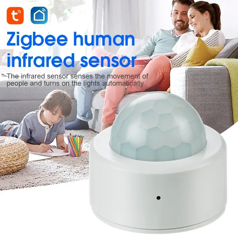 Detector de movimiento inteligente Zigbee 3,0, Sensor infrarrojo de cuerpo humano, inalámbrico, aplicación de hogar inteligente, Control remoto, Tuya, 1 unidad