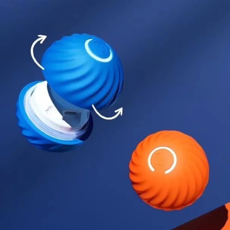 Balle de jouet pour chien en mouvement automatique, USB intelligente, jouet à mâcher interactif rotatif pour chien, jouets pour chiot