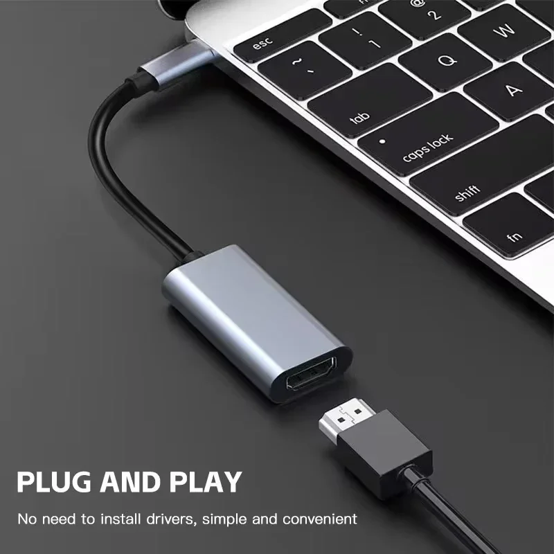 TYPE C to HDMI対応4Kアダプター USB C USB3.1 オス to HDTV メス変換ケーブル ノートパソコン タブレット テレビ MacBook用