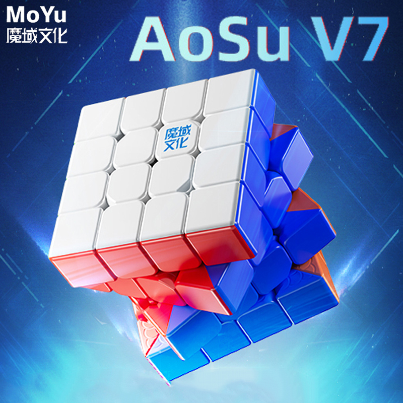 Магнитный магический куб MOYU AOSU V7 4x4x4 4 4x4 Профессиональный скоростной пазл детская Подарочная игрушка 4 × 4 скоростной куб волшебный куб для игр