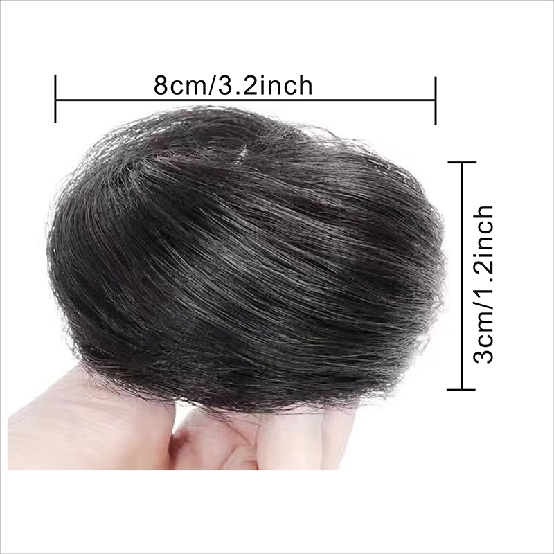 H&STAR Synthetisch Messy Bun Haarstuk Rechte Chignon Verlenging Mini Rubberen Band Knot Scrunchies Donut Pruik Accessoire