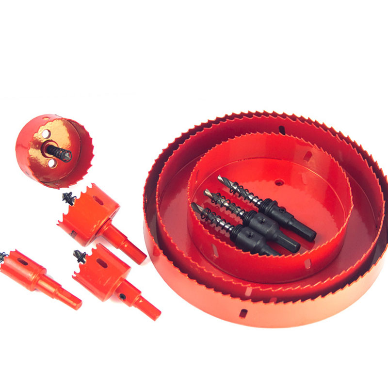 1 個 16-200 ミリメートルバイメタル木材ホールソーセット木工板金プラスチアルミニウム掘削ドリルビット DIY ツールアクセサリー