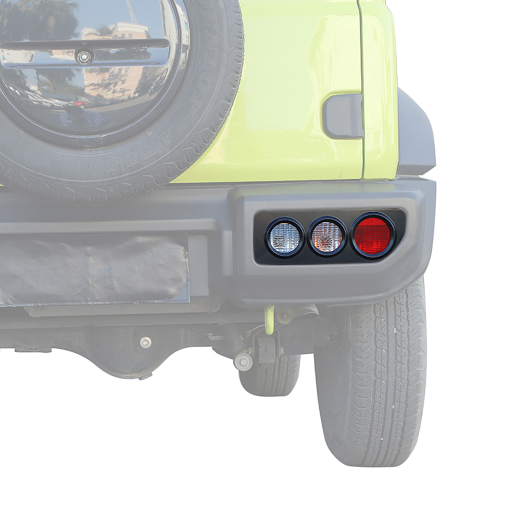 車のテールライトガードカバートリムリアランプライトフードデカールスズキジムニー 2019-2023 JB64 JB74 ランプフード外装アクセサリー