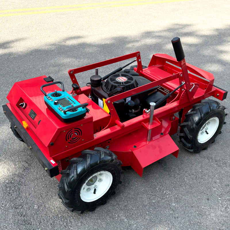 Aangepaste Rc Grasmaaier Robot Sneeuwploeg Sneeuwblad Grasmaaier Crawler Nul Turn Afstandsbediening Mini Smart Robot Gas Grasmaaier