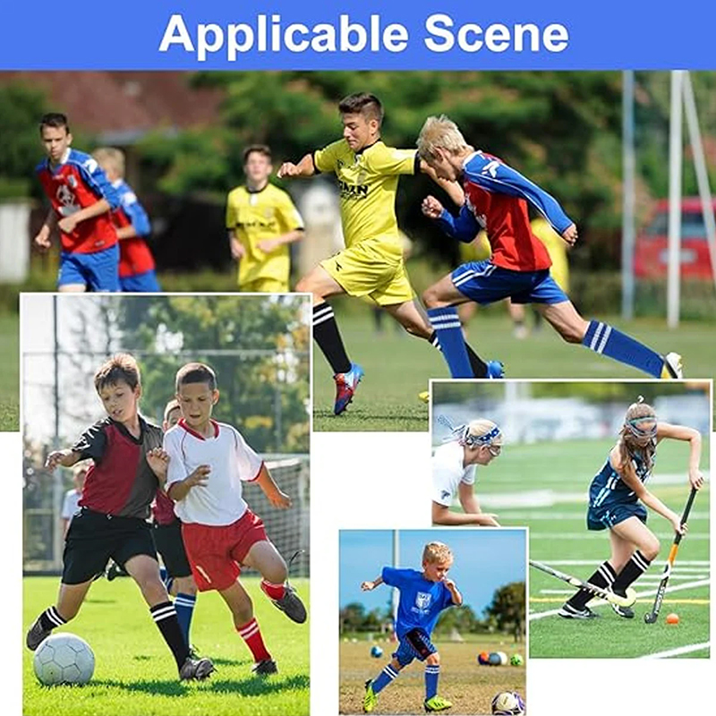Neue Fußballsocken, knielange Baumwollsocken, schweißabsorbierende und atmungsaktive Sportsocken für Erwachsene und Kinder