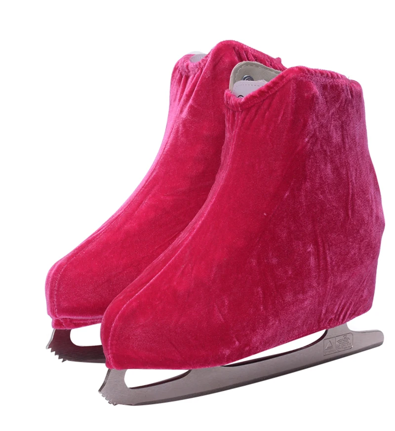 Flannelette ศิลปะสเก็ตฝาครอบรองเท้าสเก็ตน้ําแข็ง Anti สกปรกยืดหยุ่นสเก็ตน้ําแข็ง Protector สเก็ต GUARD อุปกรณ์สเก็ต