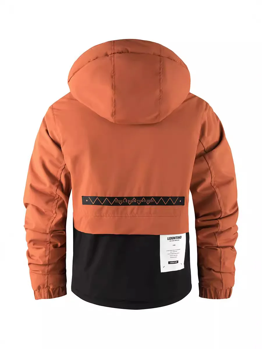 Novo masculino grosso acolchoado jaqueta ao ar livre quente acolchoado jaqueta de inverno masculino tamanho grande jaqueta com capuz à prova dwaterproof água