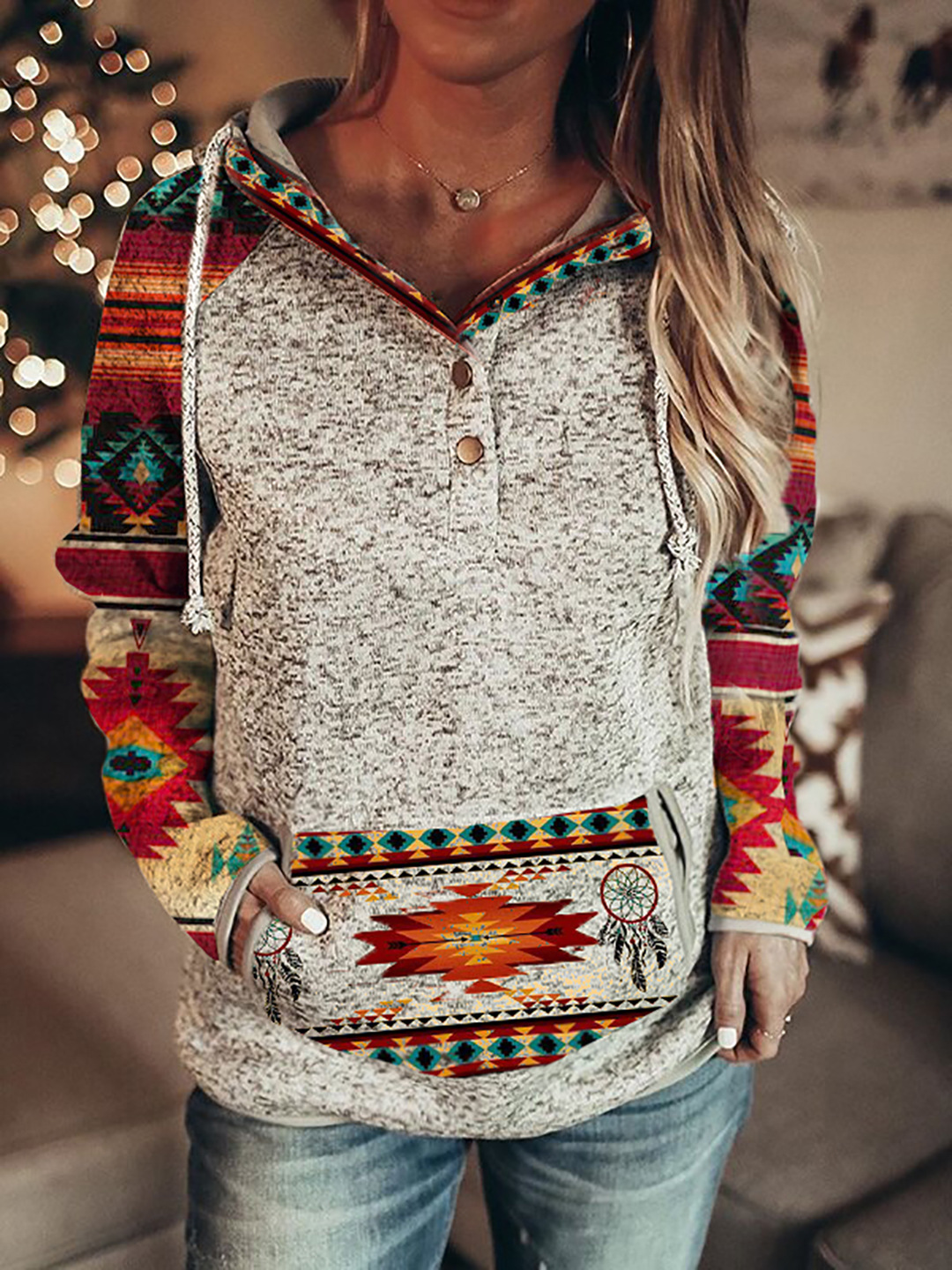 Sudadera con capucha de lobo para mujer, sudaderas con capucha de gran tamaño a la moda, sudaderas Vintage, abrigo para niñas, sudadera para mujer, abrigo, jersey con capucha, chándal de búho para otoño