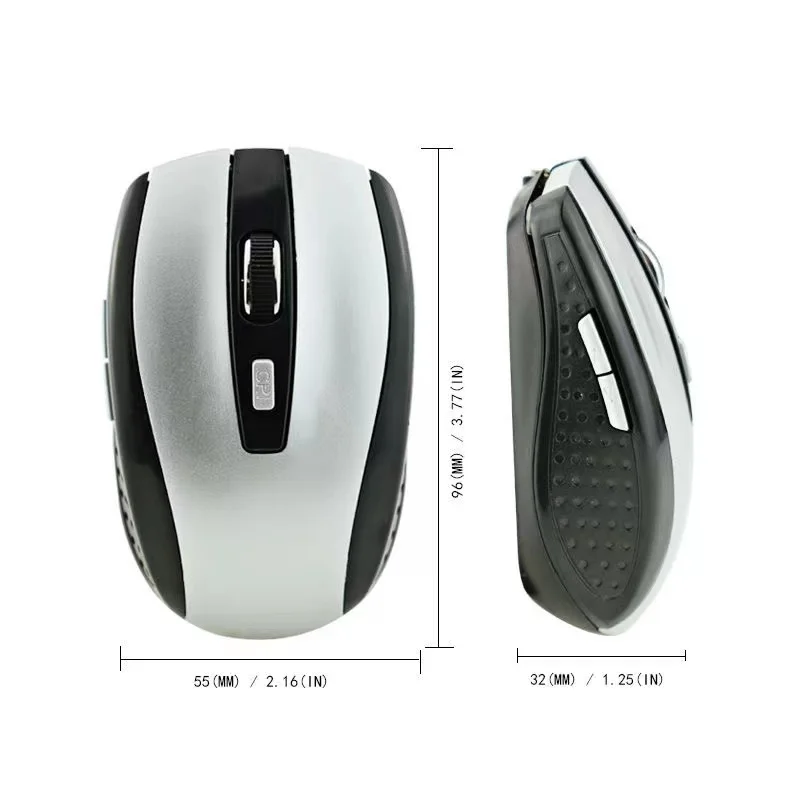 2,4g USB rote optische drahtlose Maus 6d für Computer Laptop Gaming Mäuse ergonomisch gestaltete drahtlose Maus