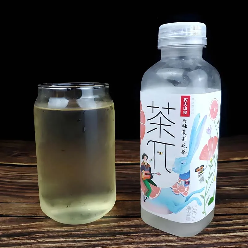 NongFu Chaπ Tea Drink 17.65oz(500ml)*3 bottles Lemon black tea, peach oolong, grapefruit, jasmine tea, small bottle beverage