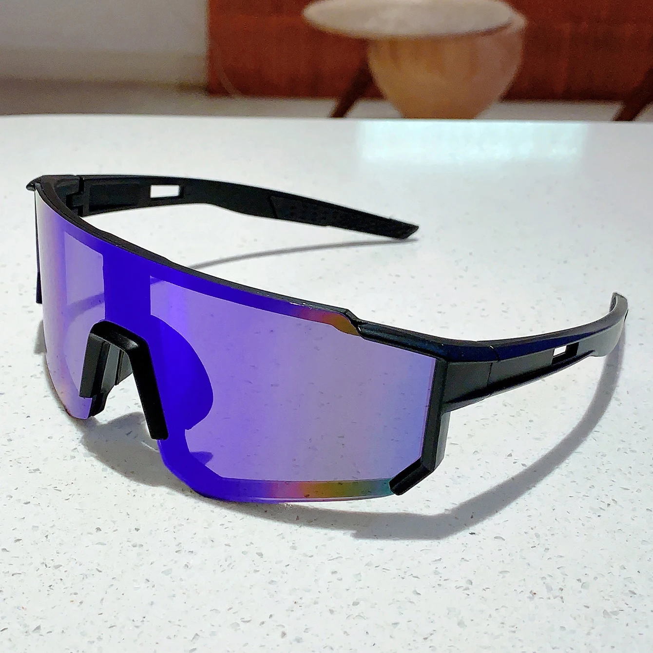 KAMMP, gafas de ciclismo a la moda, decoración de gran tamaño, gafas de sol deportivas anti UV para mujer, gafas de sol de diseño de marca para exteriores para hombre para senderismo