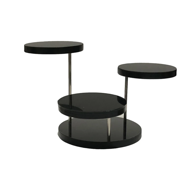 3-lagen verkopen mode temperament hoogwaardig gevoel voor acryl sieraden displaystandaard / meerlaags rond taart- en dessertrek