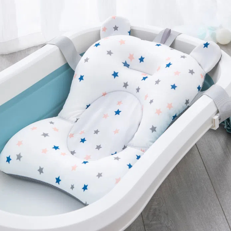 Baby Bad Sitz Unterstützung Matte Infant Anti-Slip Weichen Komfort Körper Kissen Faltbare Baby Badewanne Pad Stuhl Neugeborenen Badewanne kissen